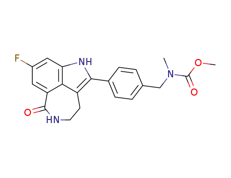 [4-(8-fluoro-6-oxo-3,4,5,6-tetrahydro-1H-azepino[5,4,3-cd]indol-2-yl)-benzyl]-methyl-carbamic acid methyl ester